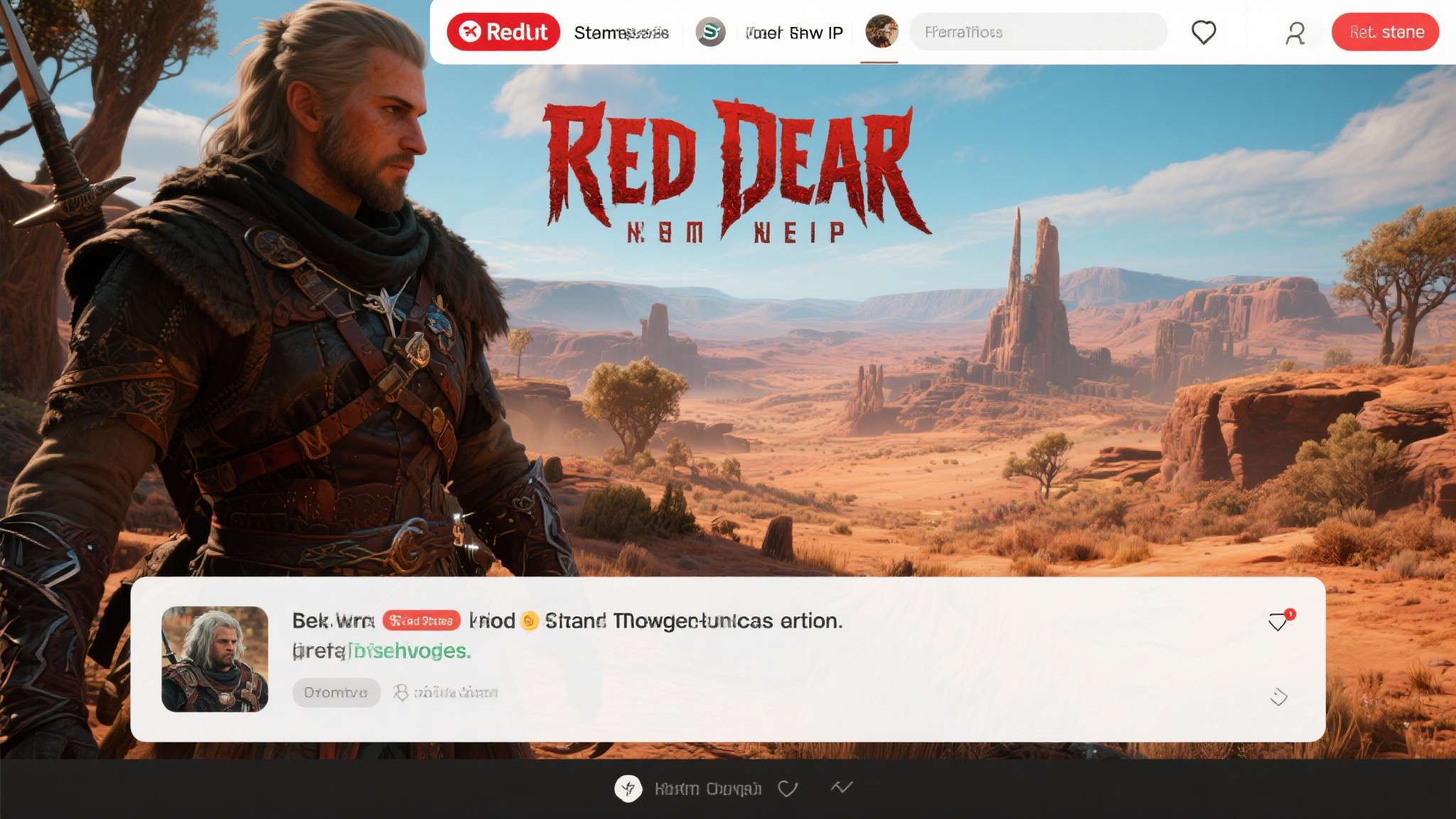 在Reddit、Steam以及国内各大游戏论坛中，《红色沙漠》相关话题的讨论热度